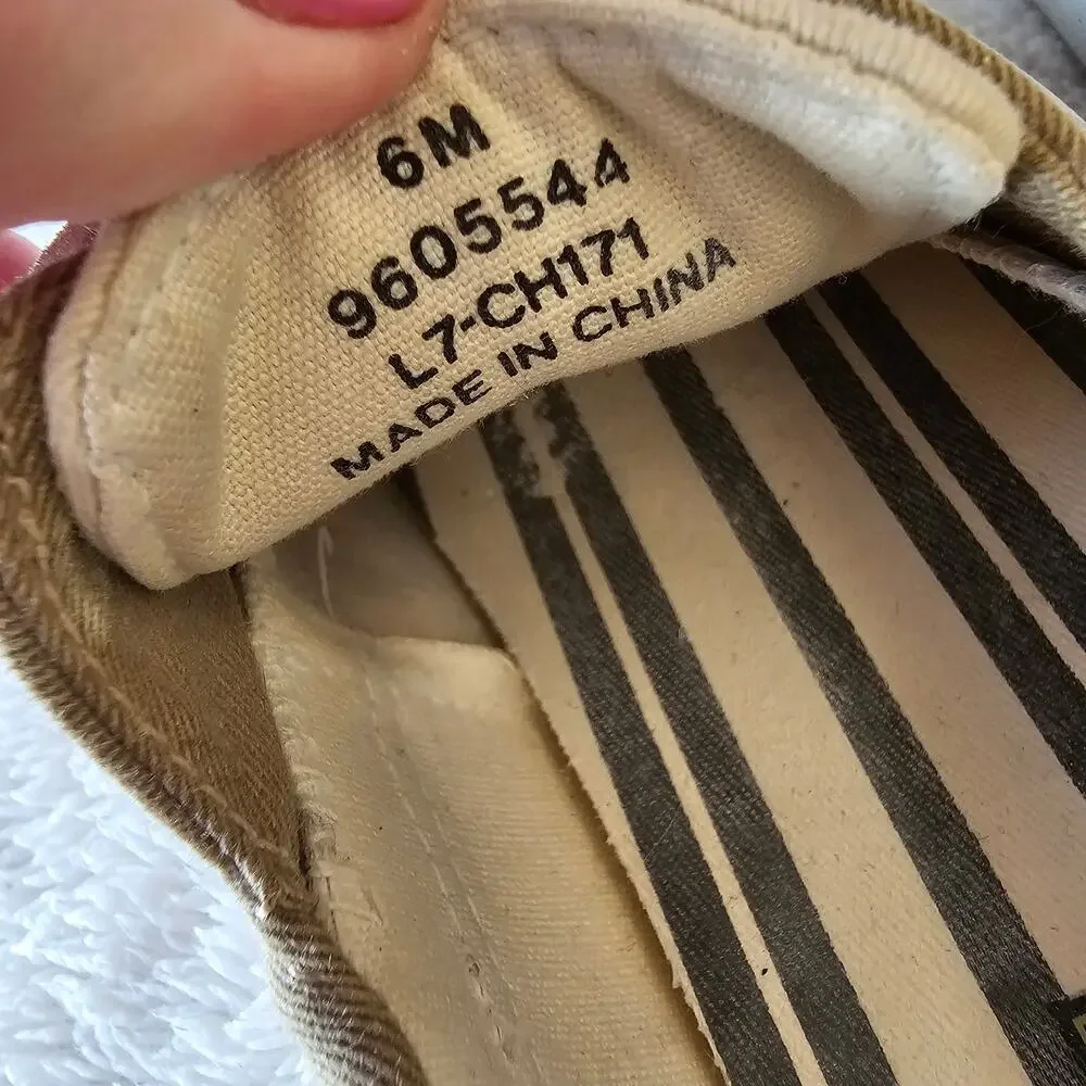 Sperry Top Sider Women's Seashells Bahama 2-Eye Lace Up Boat‎ Shoe Size 6M Beige